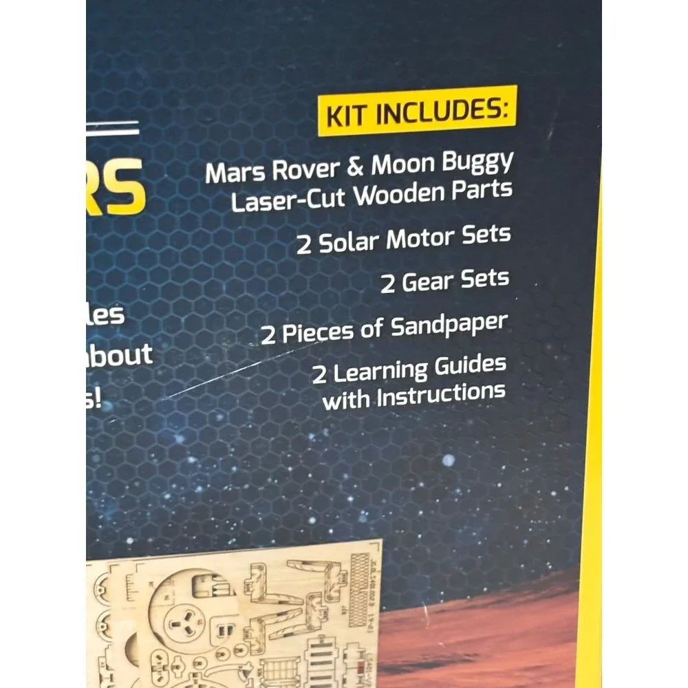 National Geographic Stem Solar Powered Space Explorers Mars Rover & Moon Buggy K